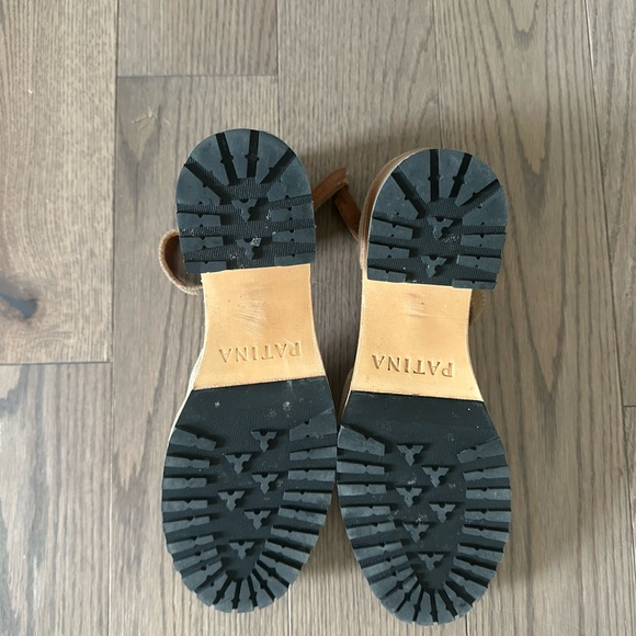 Portland Leather Tan Heels with Ankle Strap - Picture 5 of 5